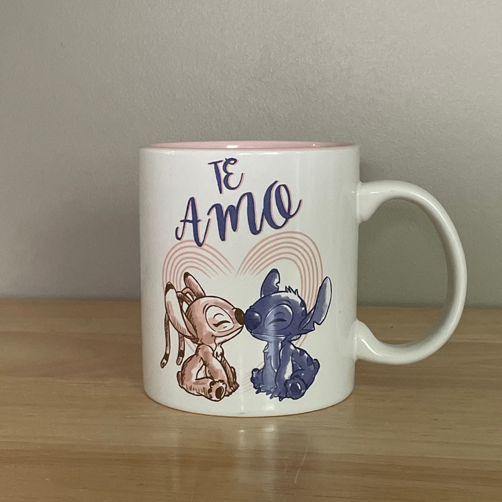 Disney Stitch Angel Coffee Mug Cup Ceramic 20 Oz